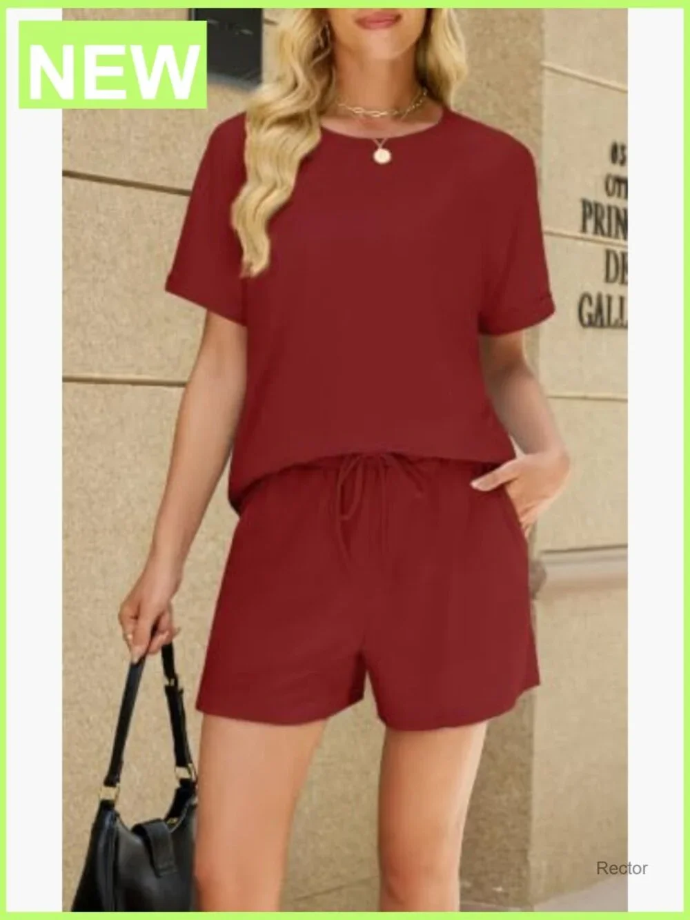 Two Piece Short Set for Women Casual Summer Lounge Matching Outfit